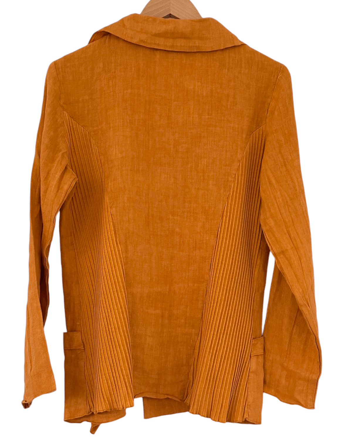 Dark Autumn FENINI squash blossom linen drape jacket