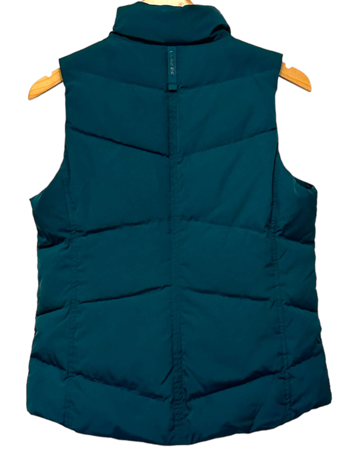 Dark Autumn LANDS' END jasper green down puffer vest