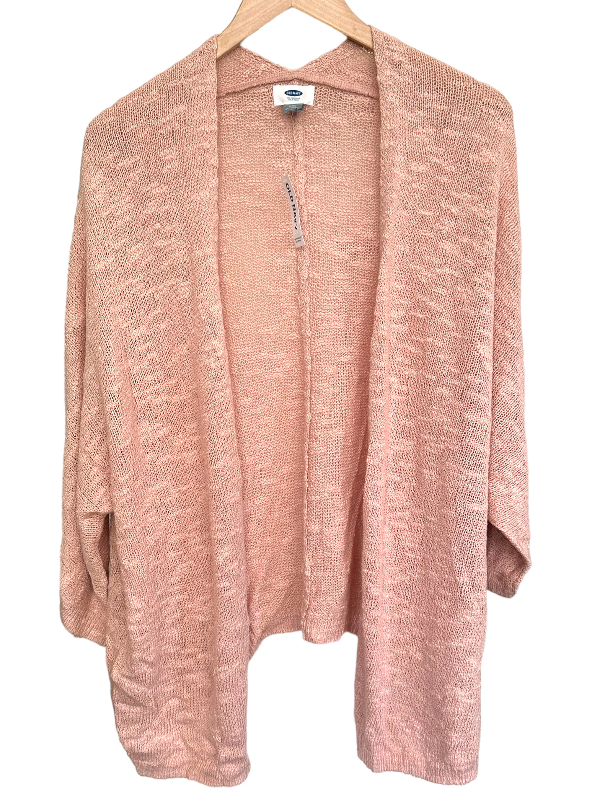 Dark Autumn OLD NAVY marled blush open cardigan sweater