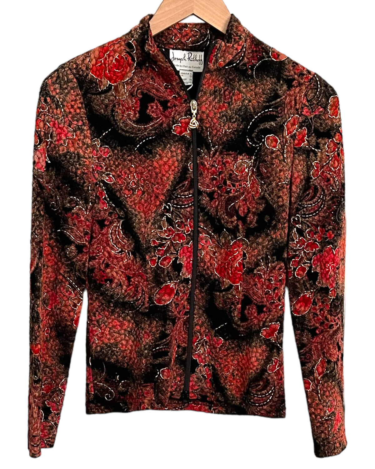 Dark Autumn JOSEPH RIBKOFF paisley print jacket