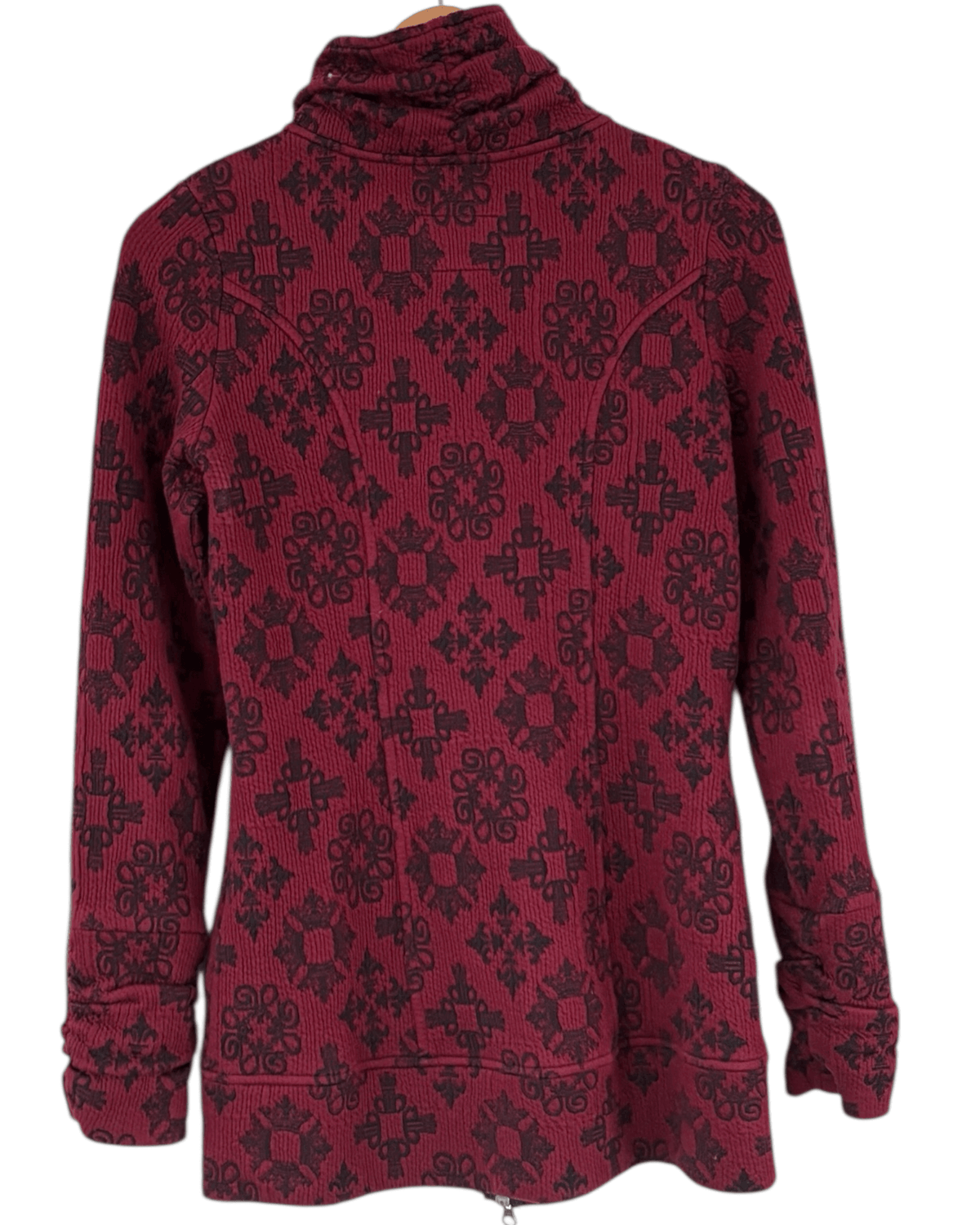 Dark Autumn TONIA DEBELLIS barberry ruched collar jacket