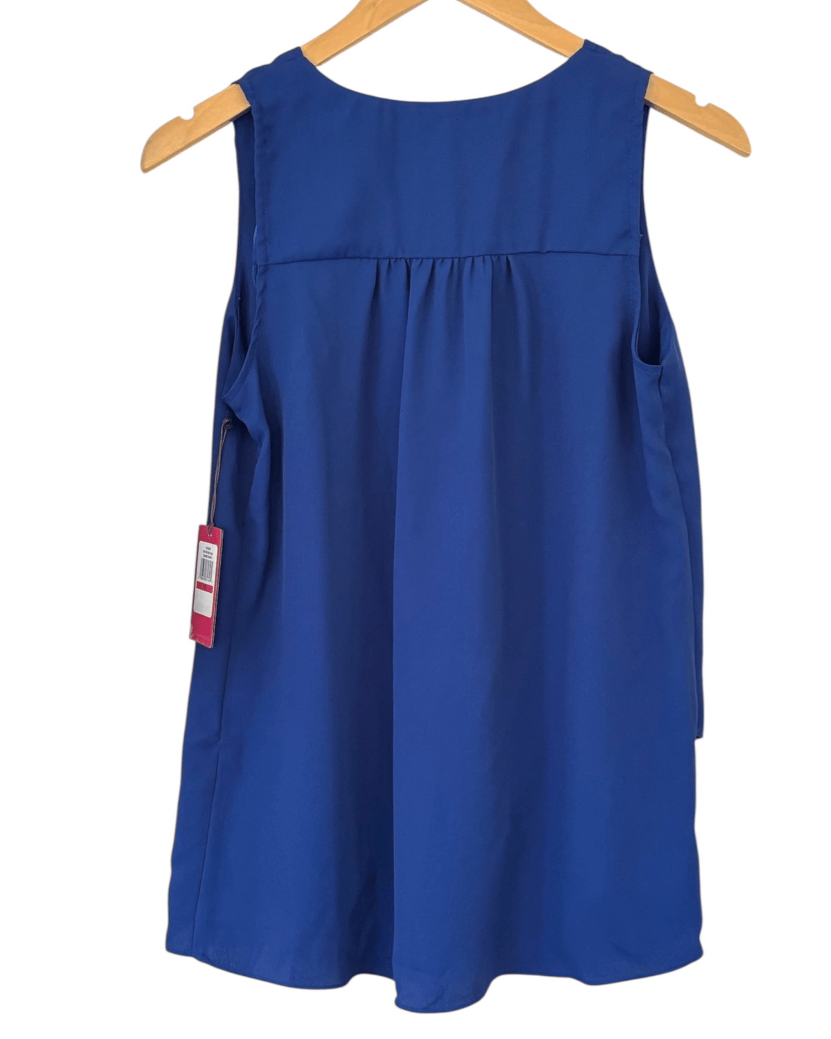 Dark Winter VINCE CAMUTO resolution blue tiered v-neck sleeveless blouse