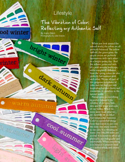 Get Real Magazine Vibration of Color Article Kerry Jones
