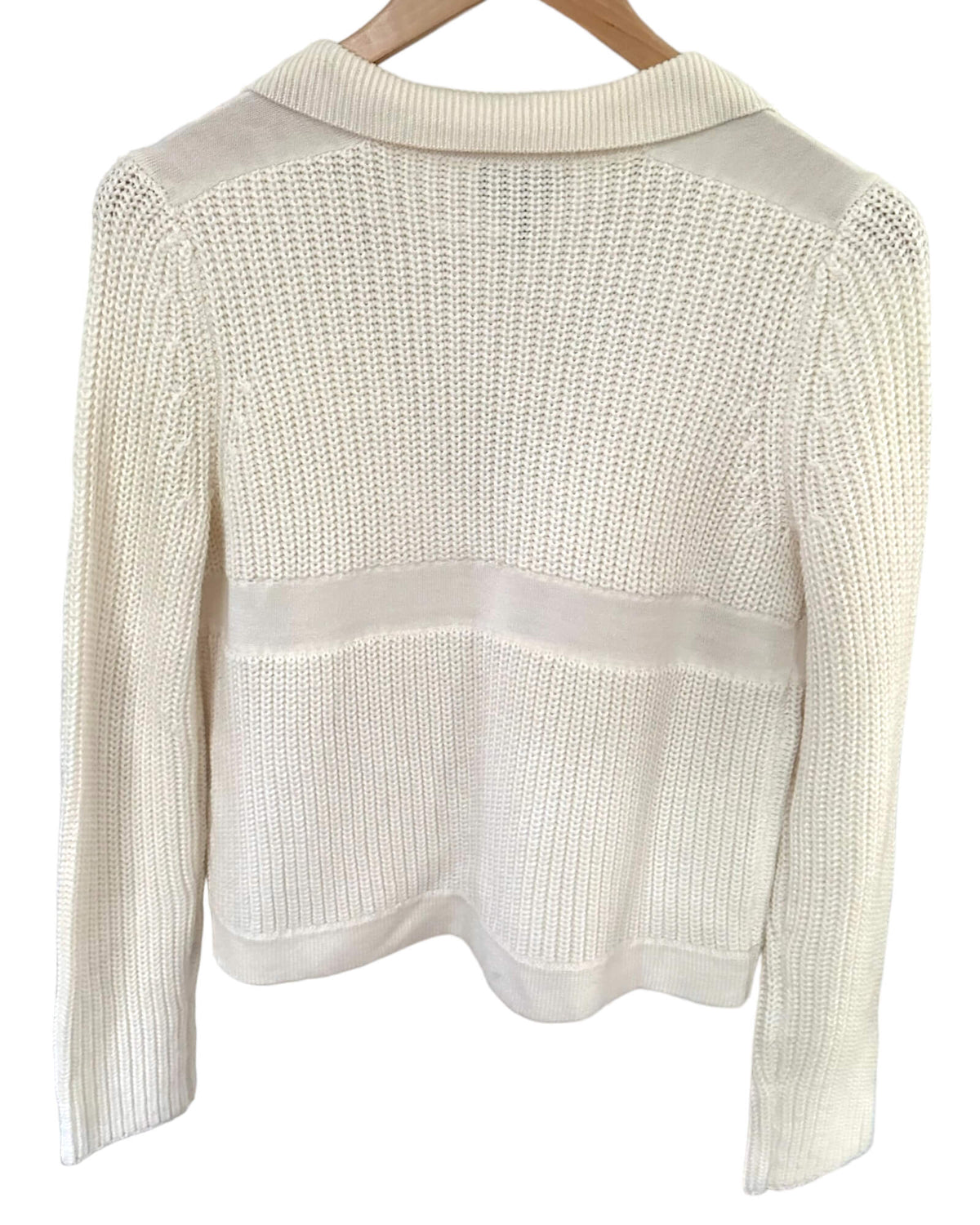 Light Spring ARMANI JEANS warmstone white sweater jacket