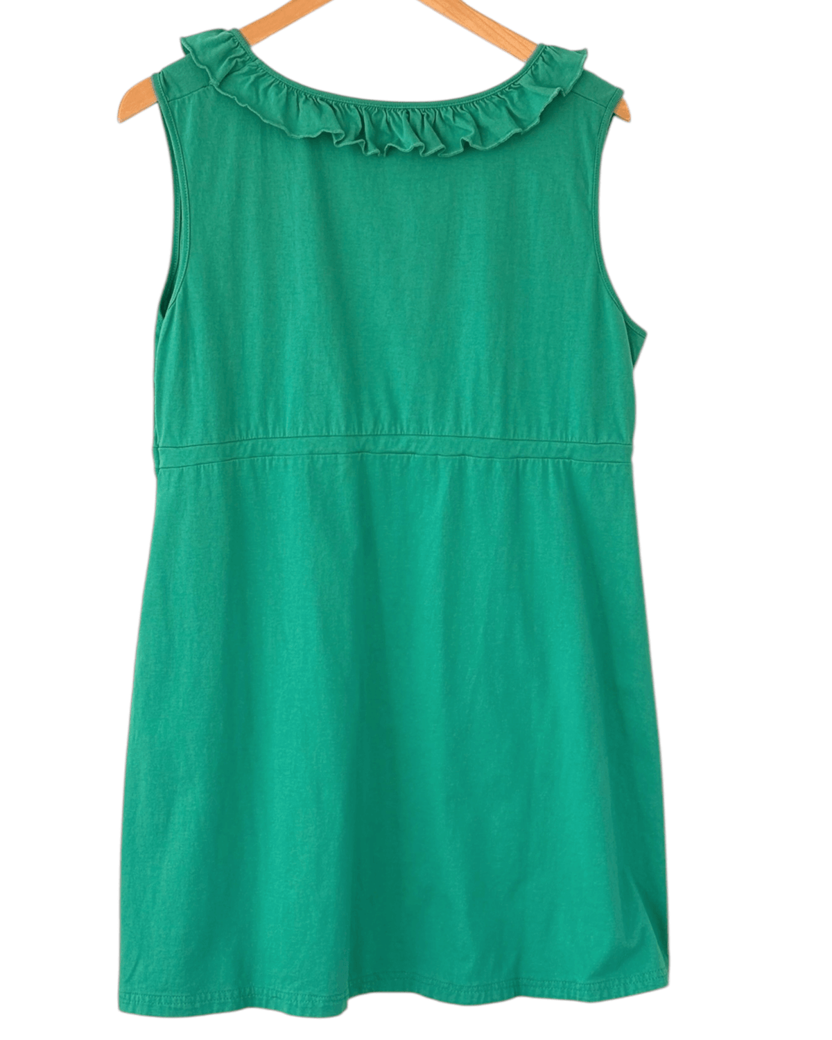 Light Spring BASS sleeveless knit ruffle dress