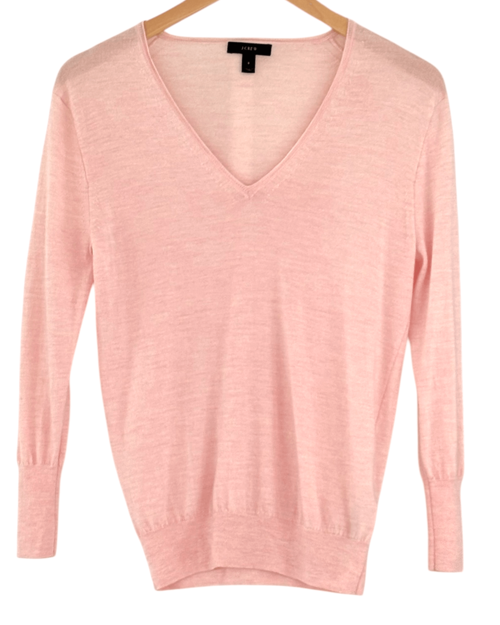 Light Spring J.CREW cockleshell wool v-neck sweater