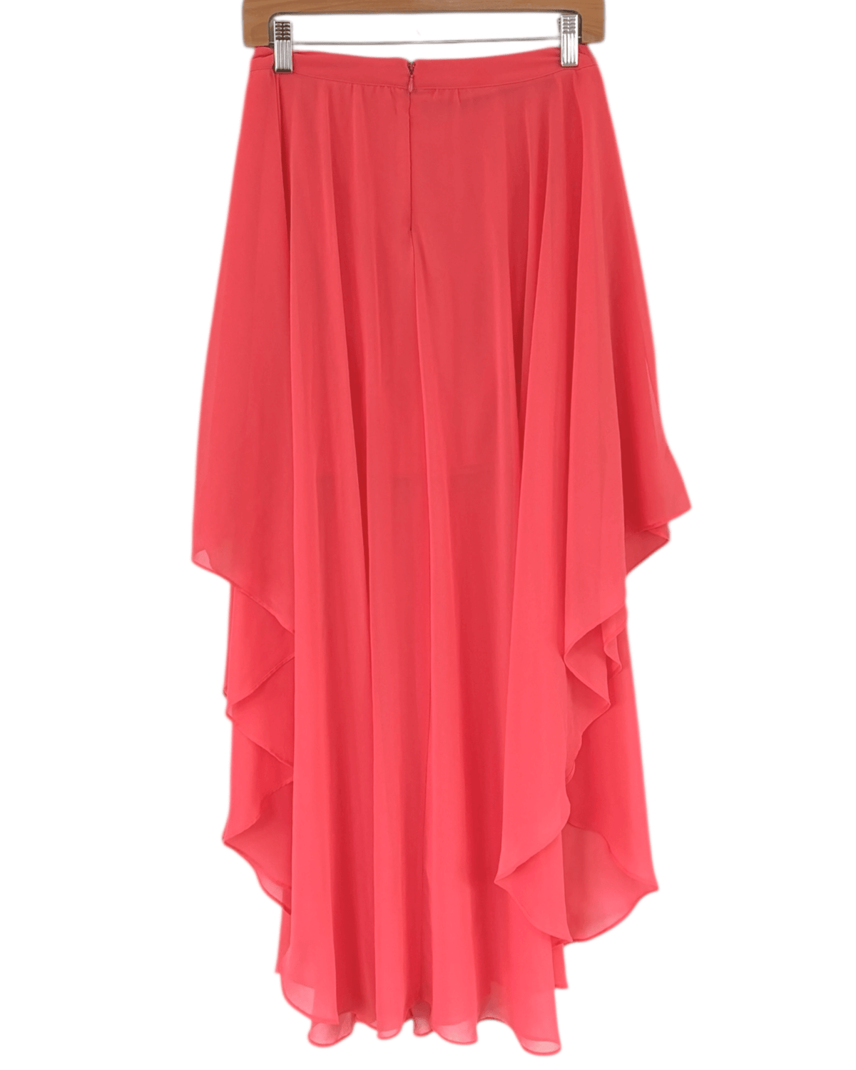 Light Spring LOVE21 apricot chiffon maxi skirt