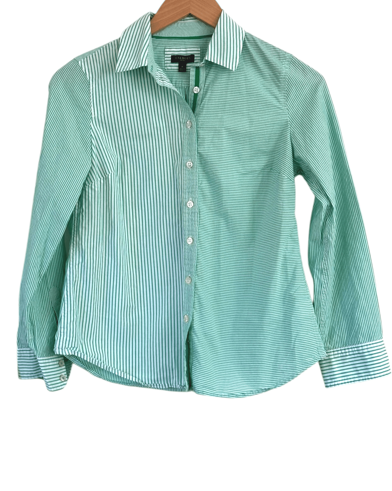 Light Spring TALBOTS multi stripe button down shirt