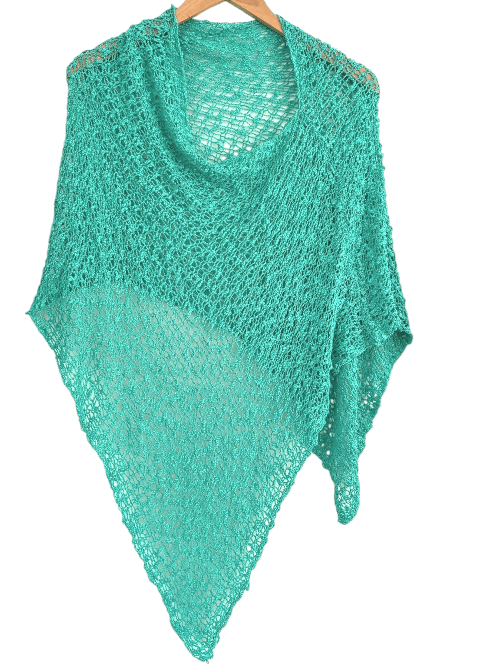 Light Summer LOST RIVER CLOTHING odyssey green open crochet poncho