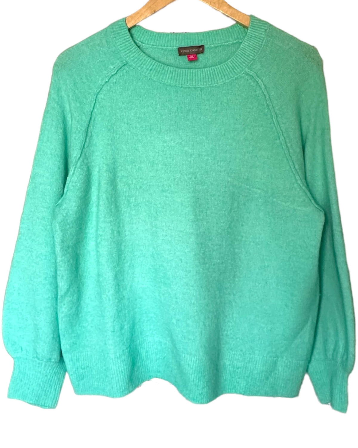 Light Summer VINCE CAMUTO meridian green crew neck sweater