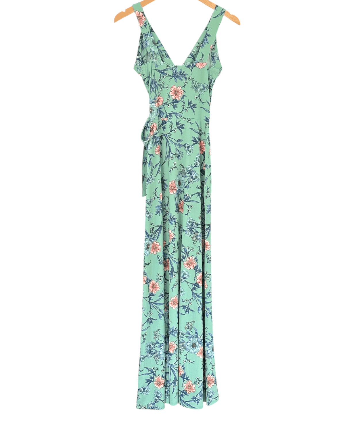 Soft Autumn 41 HAWTHORN floral print faux wrap maxi dress
