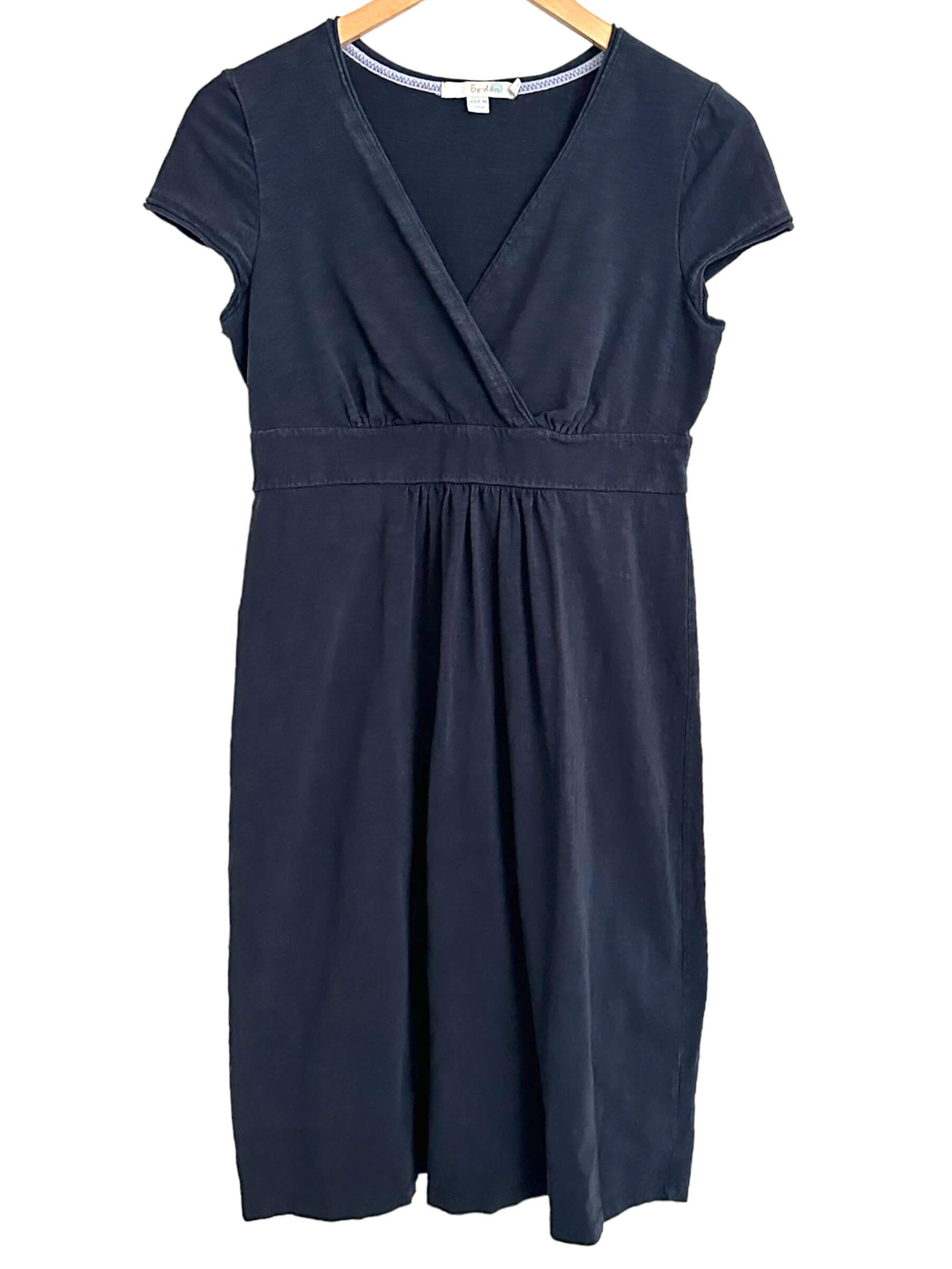 Soft Autumn BODEN navy empire waist jersey  knit dress