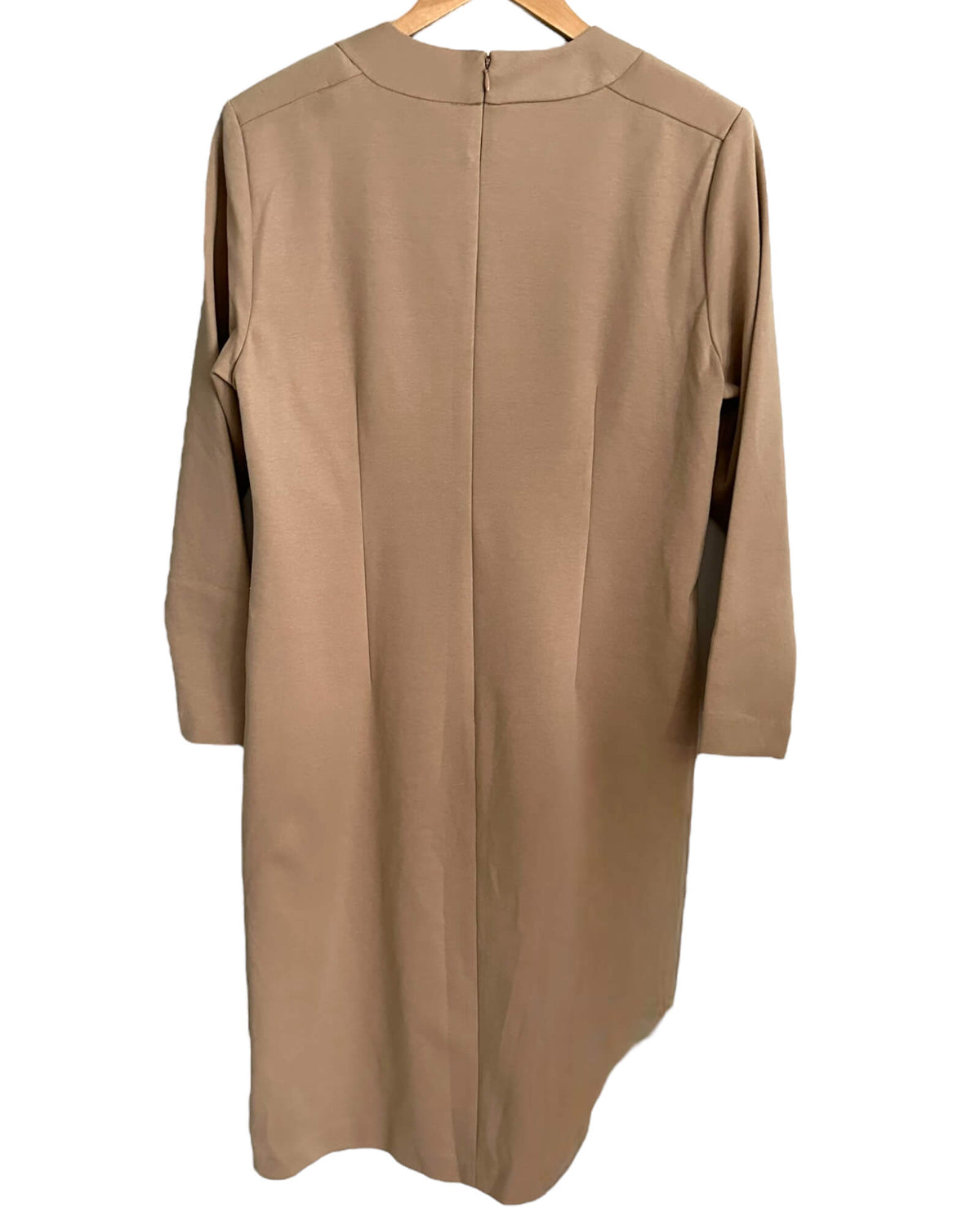 Soft Autumn BROWNSTONE STUDIO camel knit midi dress