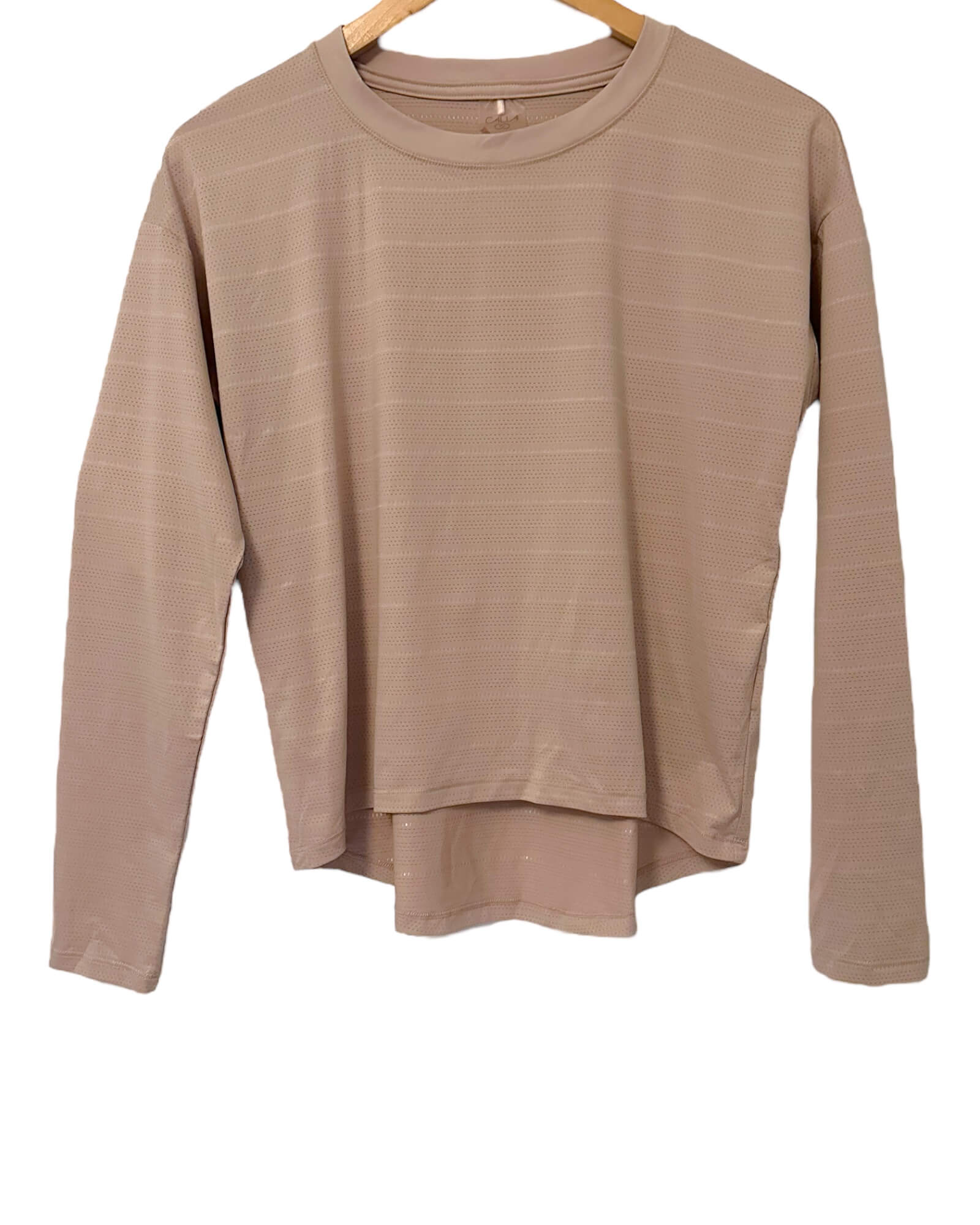 Soft Autumn CALIA sandstone tan long sleeve fitness shirt
