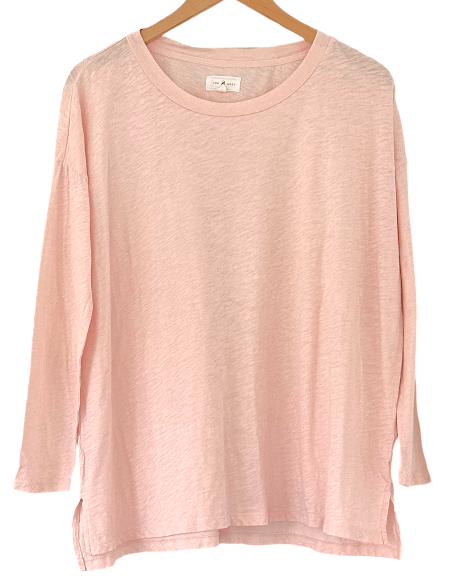 Soft Autumn LOU&GREY potion pink oversized slub-knit tee