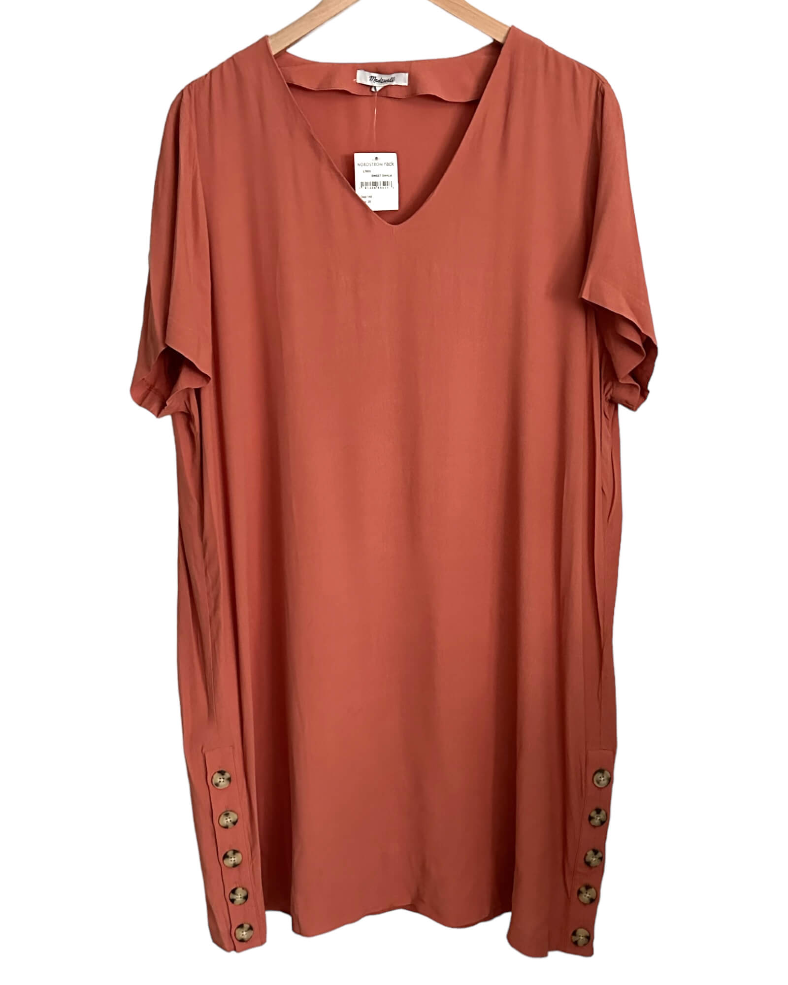 Warm Autumn MADEWELL dahlia button dress