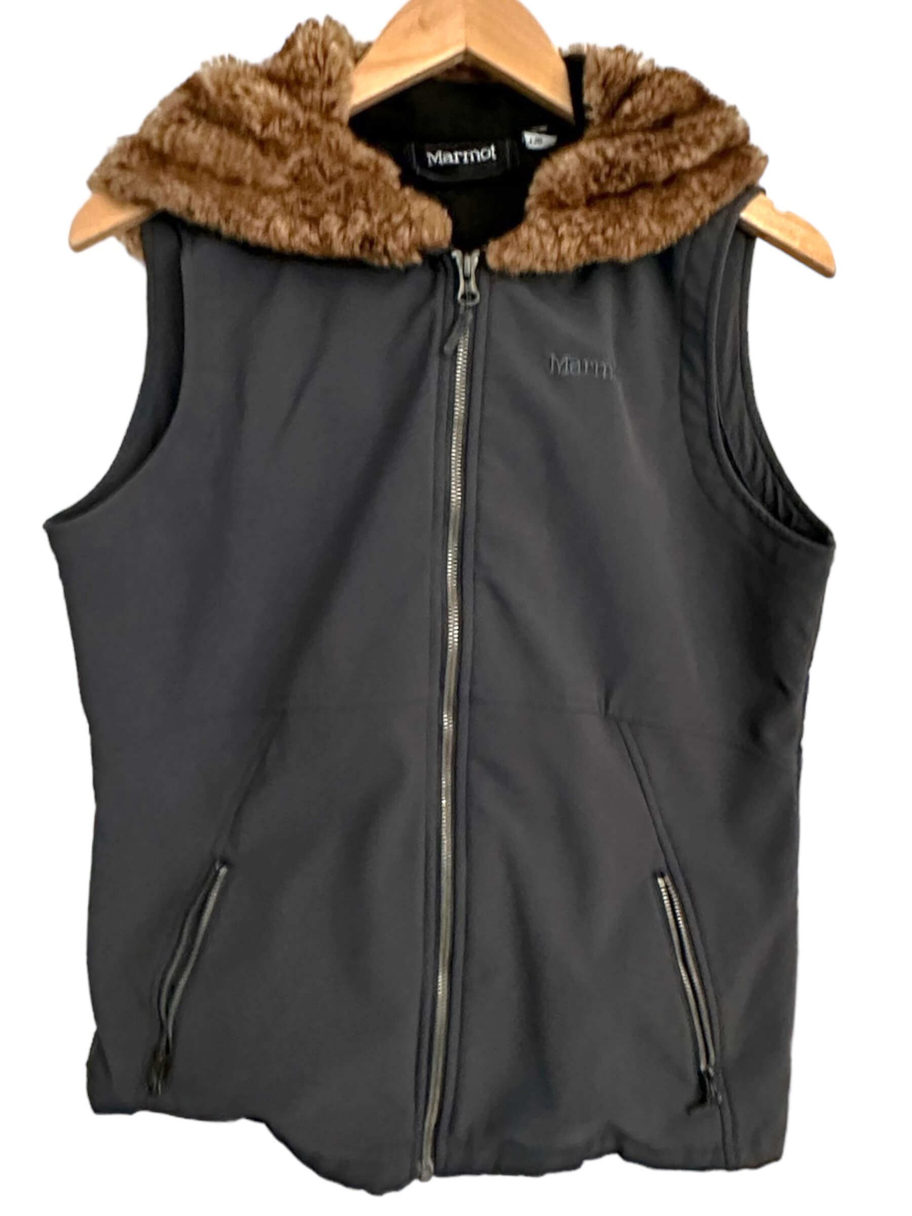Soft Autumn MARMOT faux fur hooded jacket vest