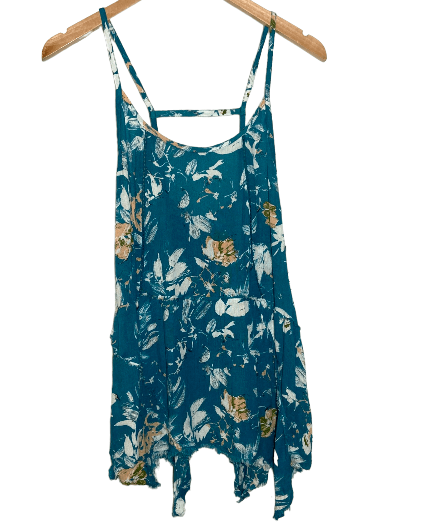 Soft Autumn MELROSE AND MARKET teal floral swing top