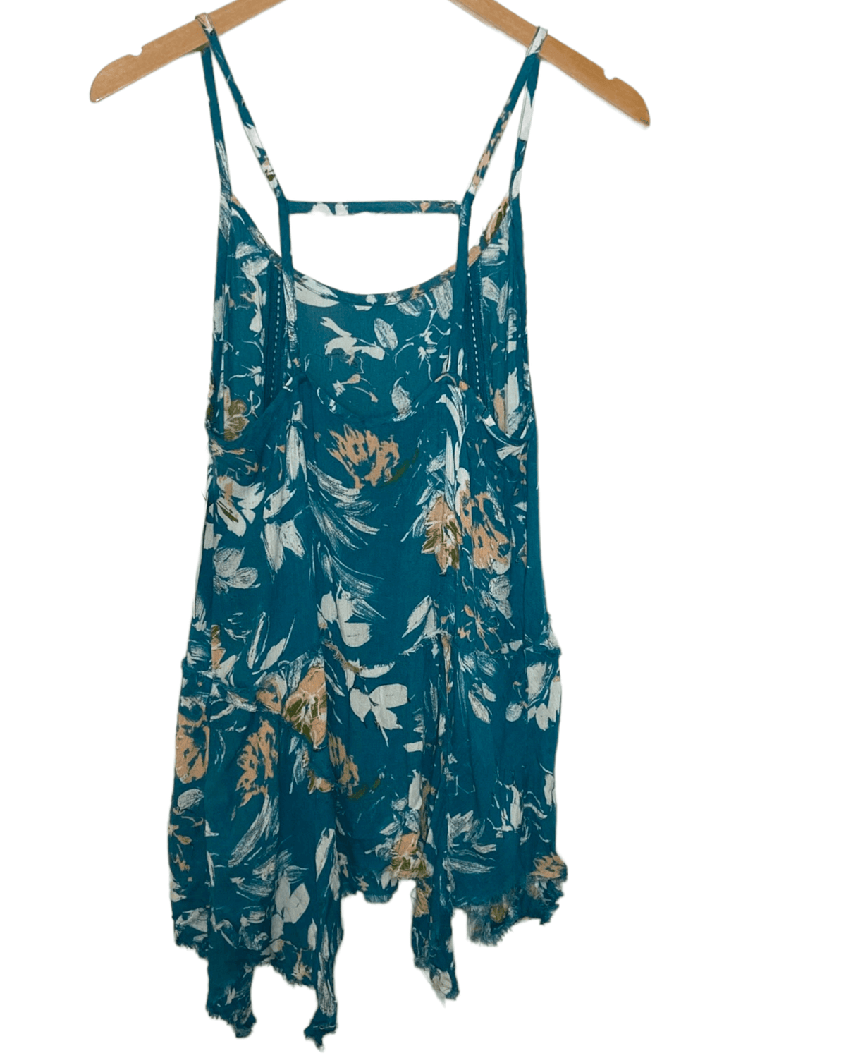 Soft Autumn MELROSE MARKET teal floral top