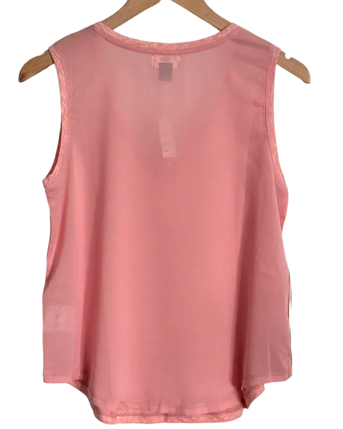 Soft Autumn OLD NAVY blush pink sleeveless v-neck linen top