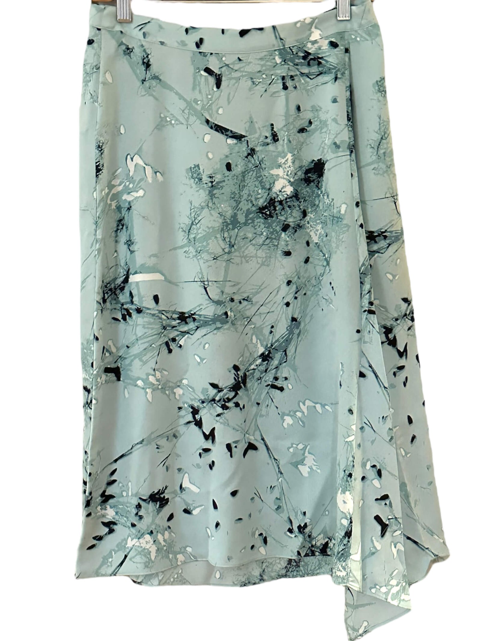 Soft Summer ALFANI watercolor print asymmetrical skirt