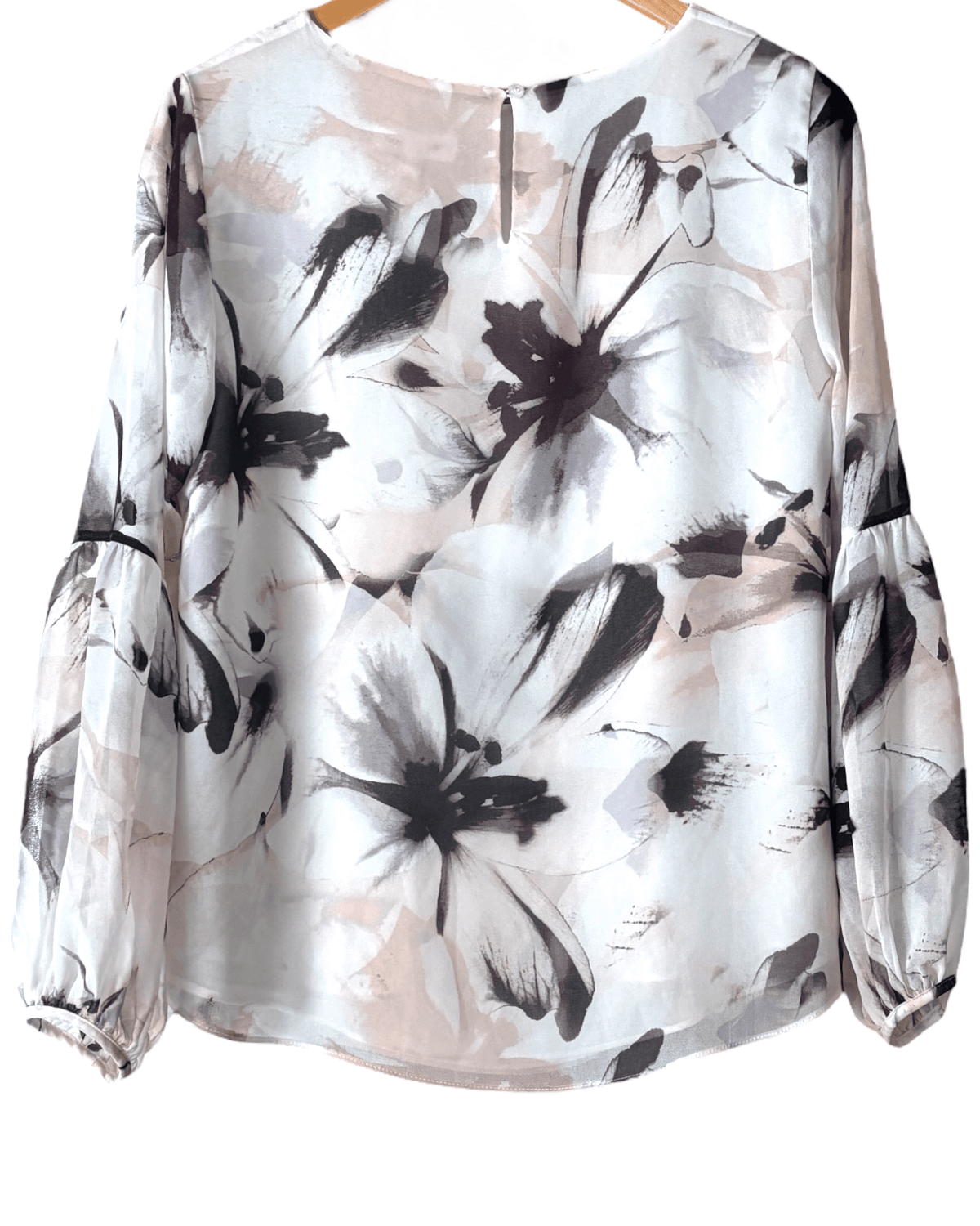 Soft Summer CALVIN KLEIN floral watercolor print blouse