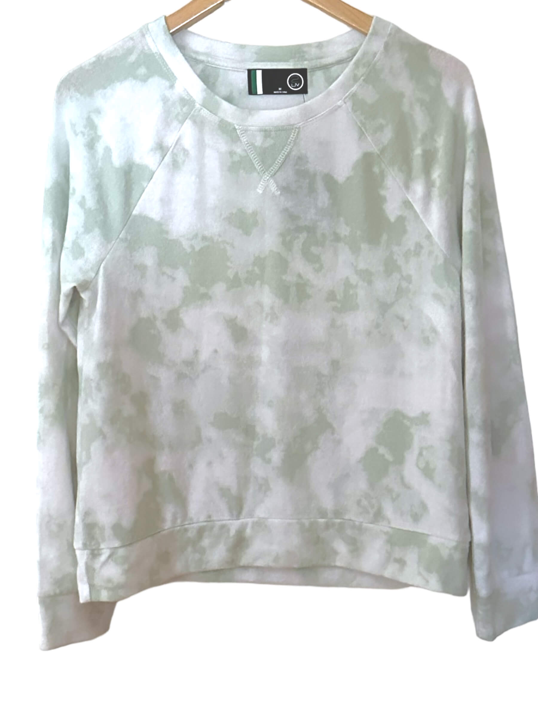 Soft Summer Pistachio Tie-Dye Sweatshirt
