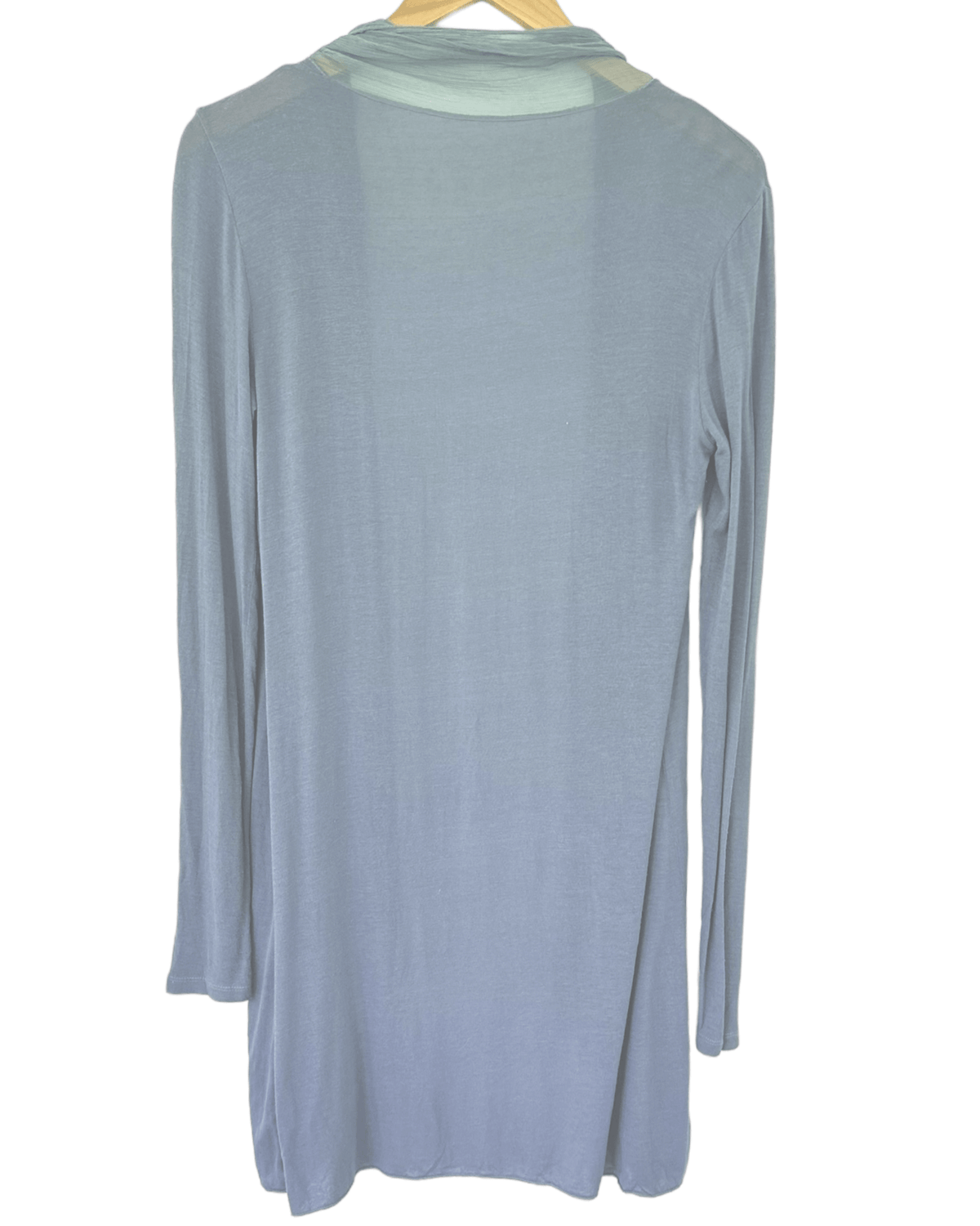 Soft summer haze Italian open cardigan topper in jersey knit