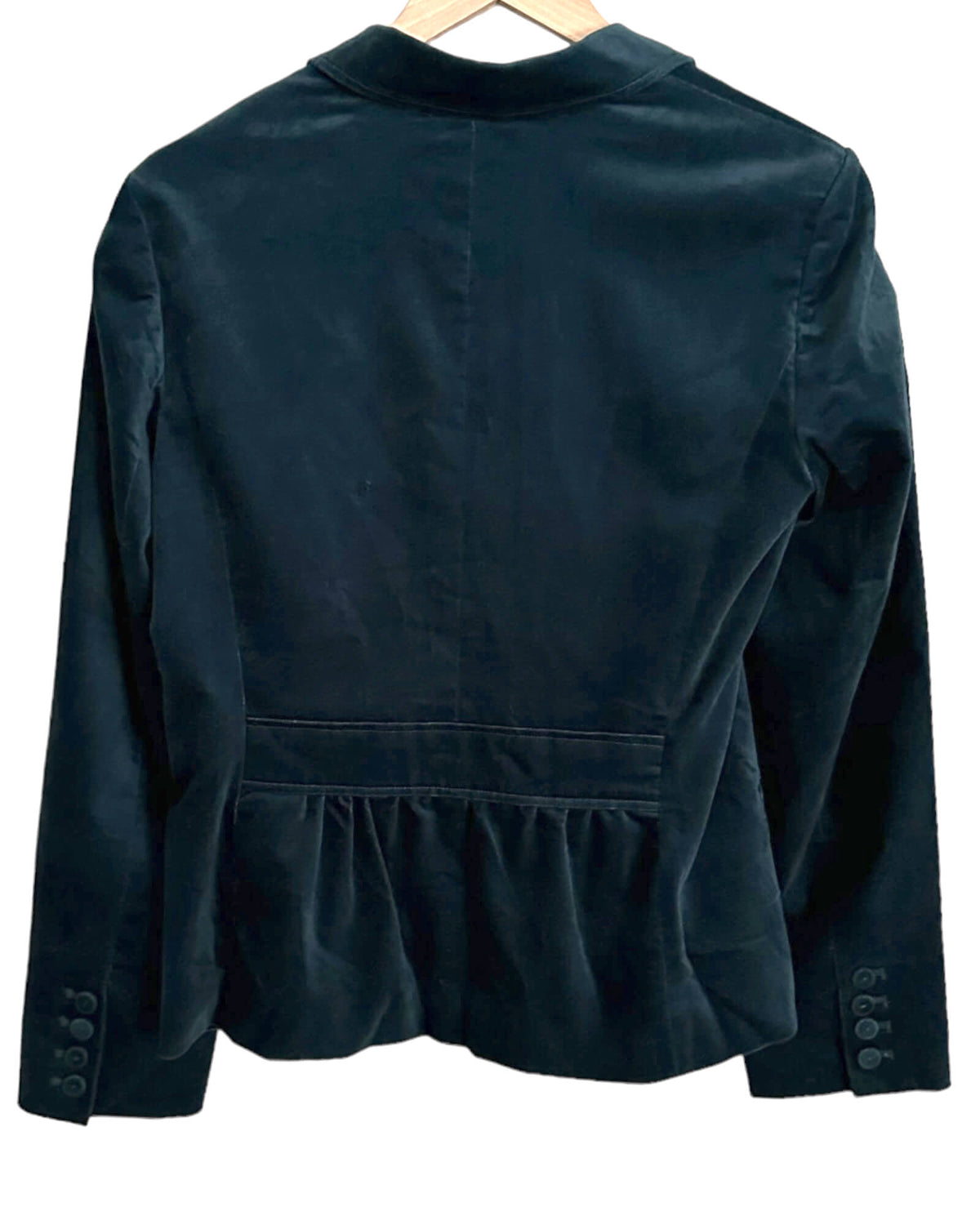 Soft Summer TALBOTS antique jade velvet jacket 