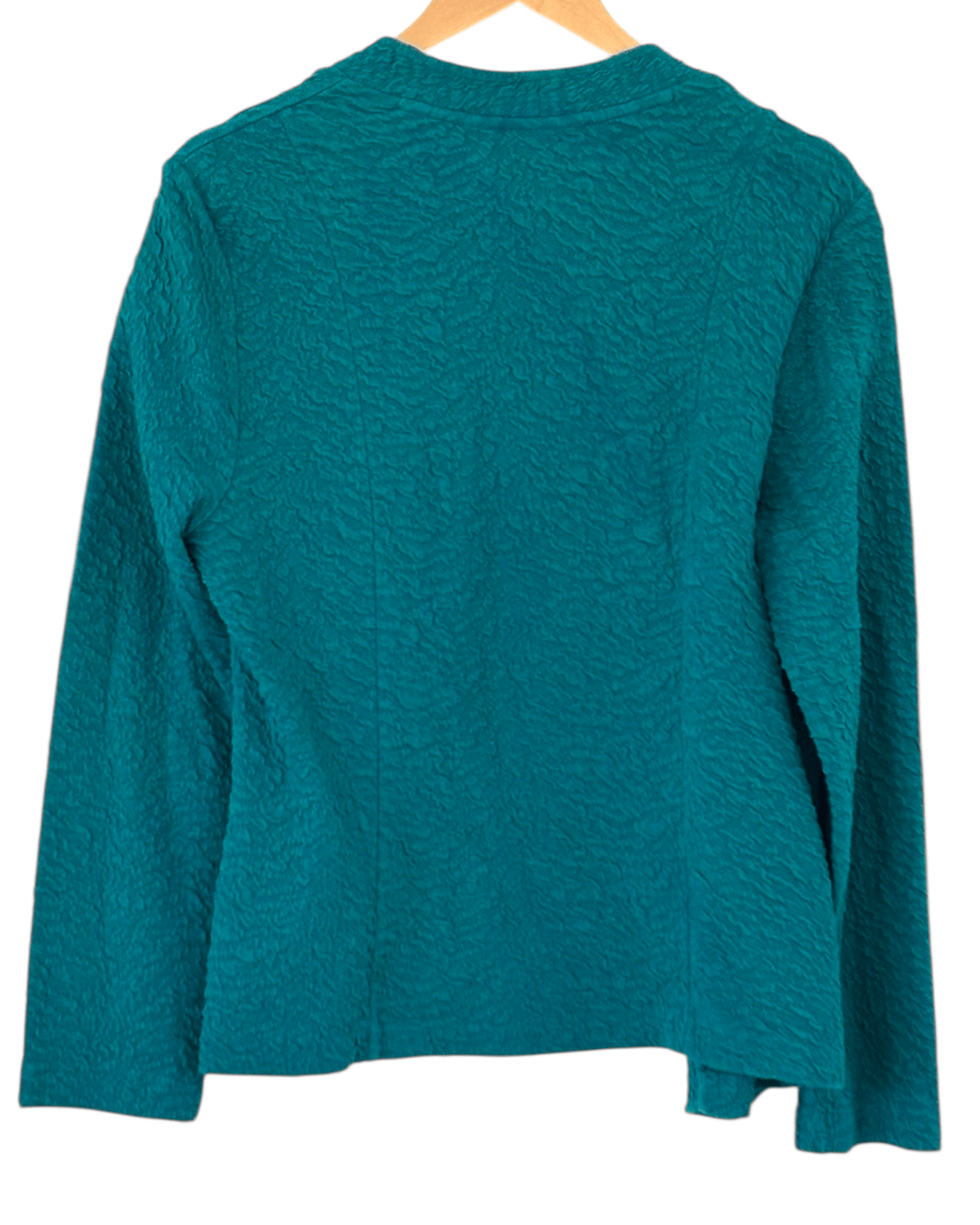 Warm Autumn CHICO&#39;S lagoon textured swing knit jacket
