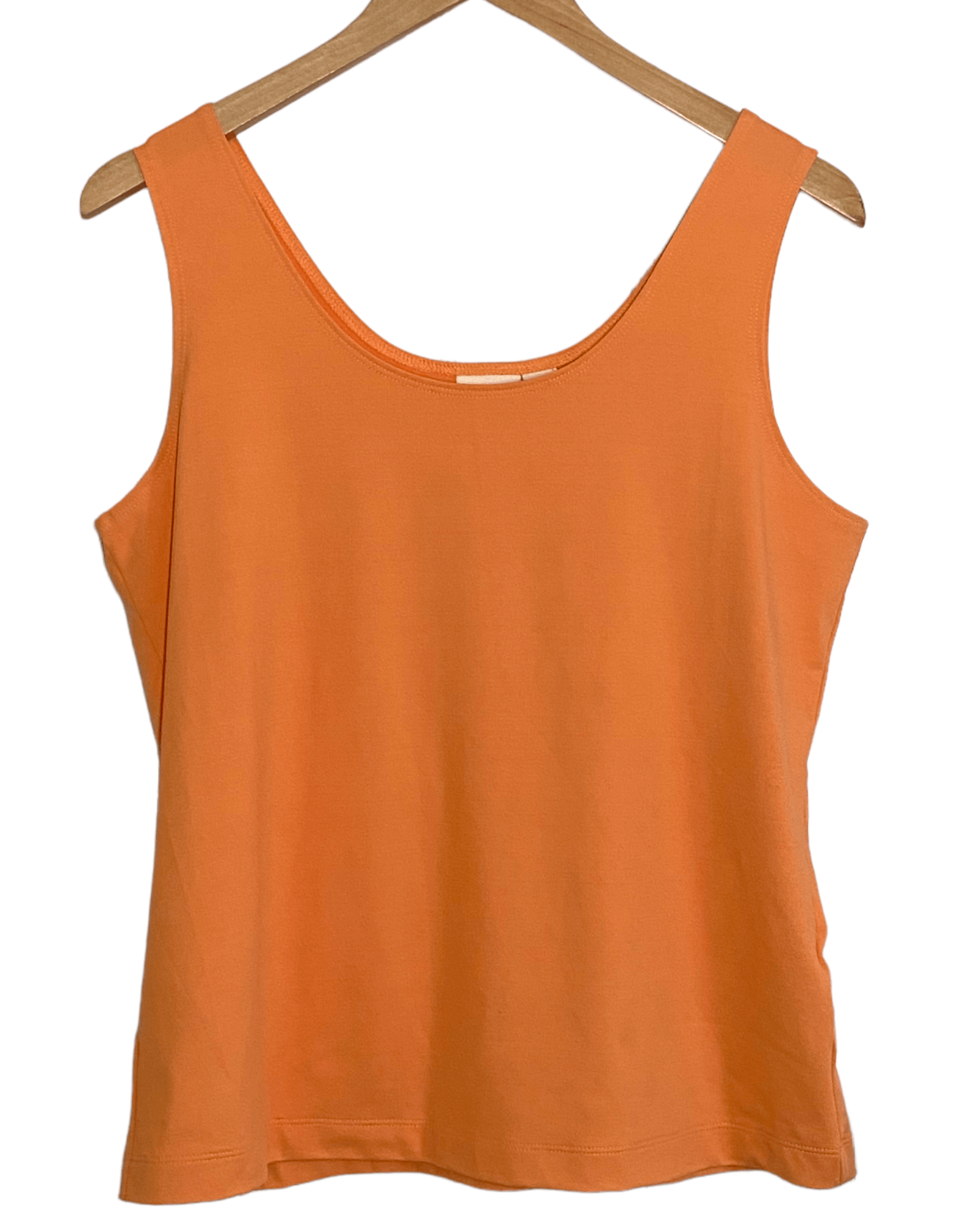 Warm Autumn CHICO'S orange sleeveless top 