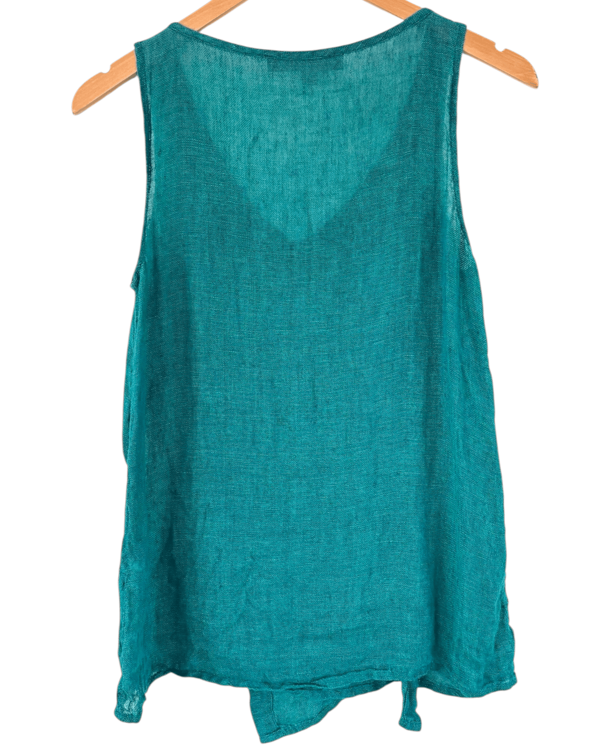 Warm Autumn FLAX riverway sleeveless v-neck linen top