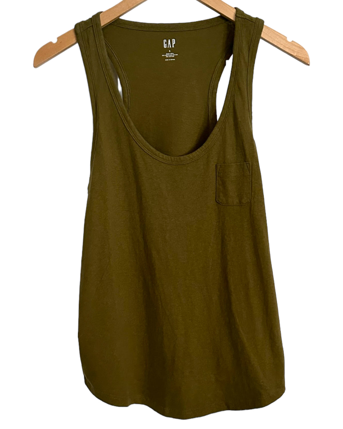 Warm Autumn GAP racerback pocket tank top