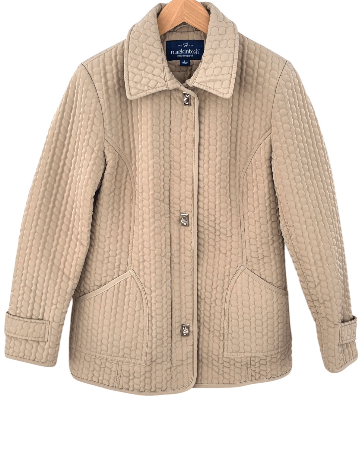 Warm  Autumn MACKINTOSH arrowroot quilted car coat