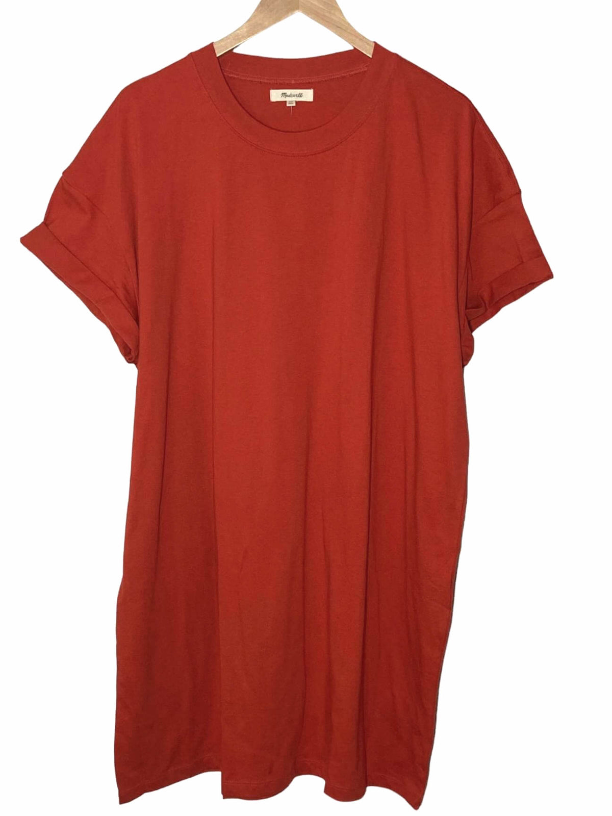 Warm Autumn MADEWELL saffron orange t-shirt dress