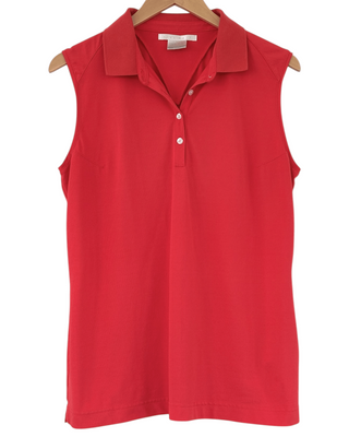 Warm Autumn Sunset Sleeveless Collared Shirt