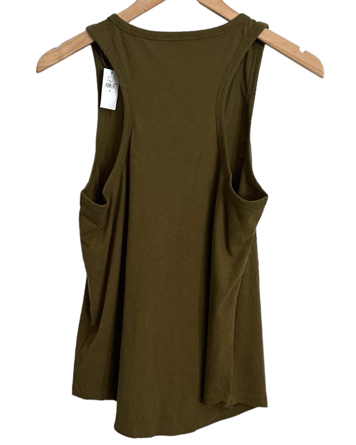 Warm Autumn GAP olive racer back pocket tank