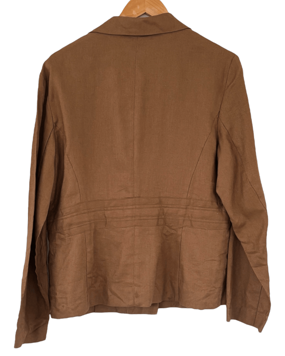 Warm Spring BENDOLINO Cappuccino Buckle Front Linen Jacket