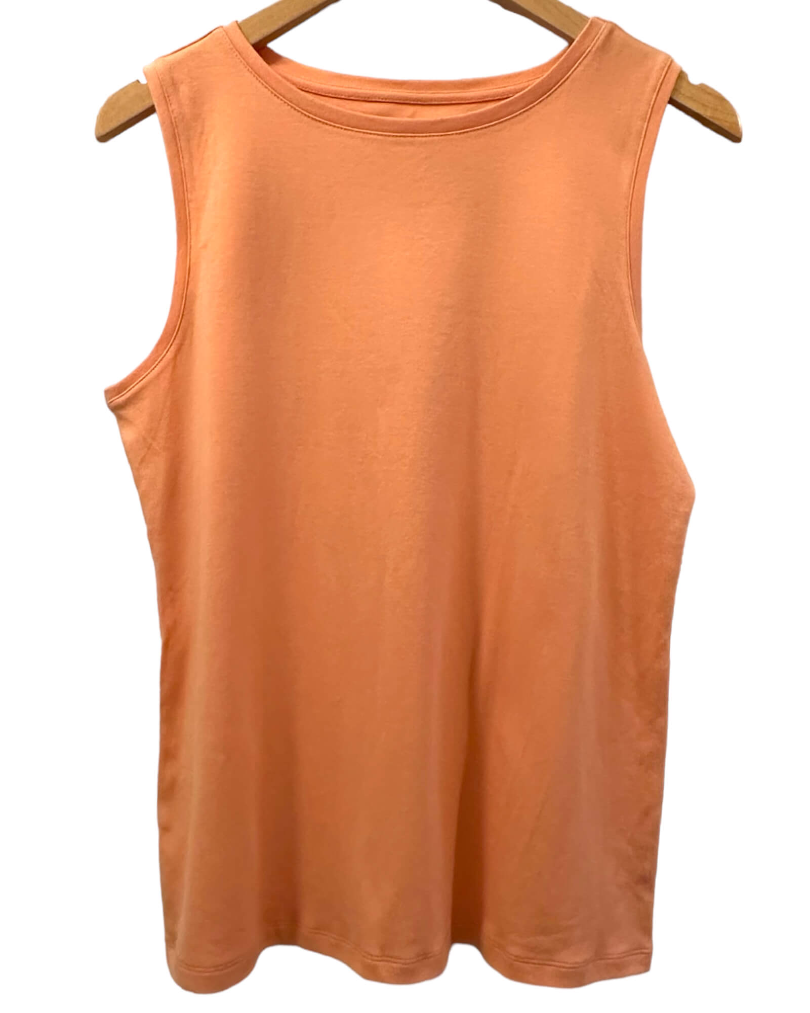 Warm Spring CROFT AND BARROW apricot orange sleeveless tee