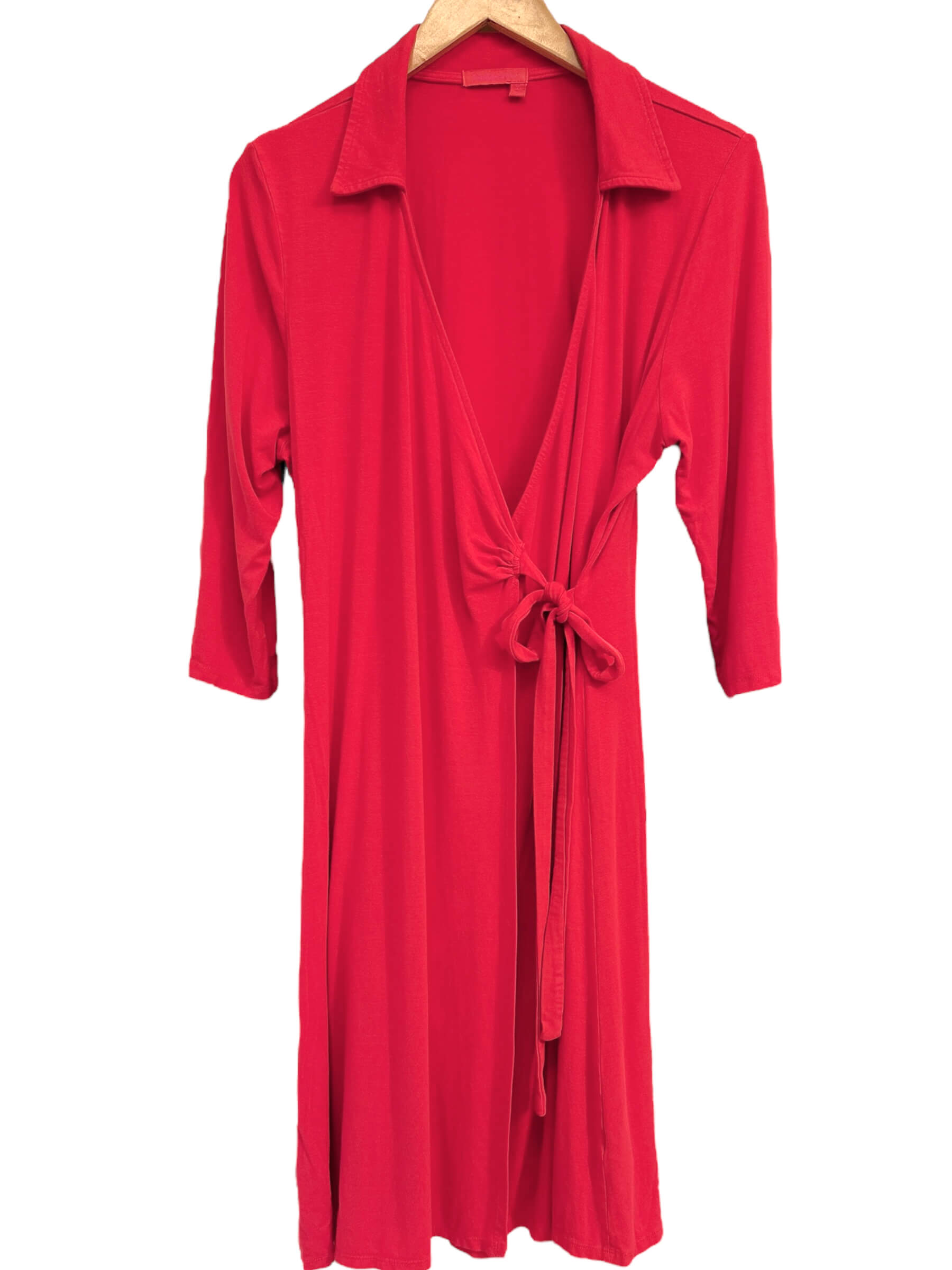 Warm Spring FRESH PRODUCE Sonia strawberry red jersey knit wrap dress