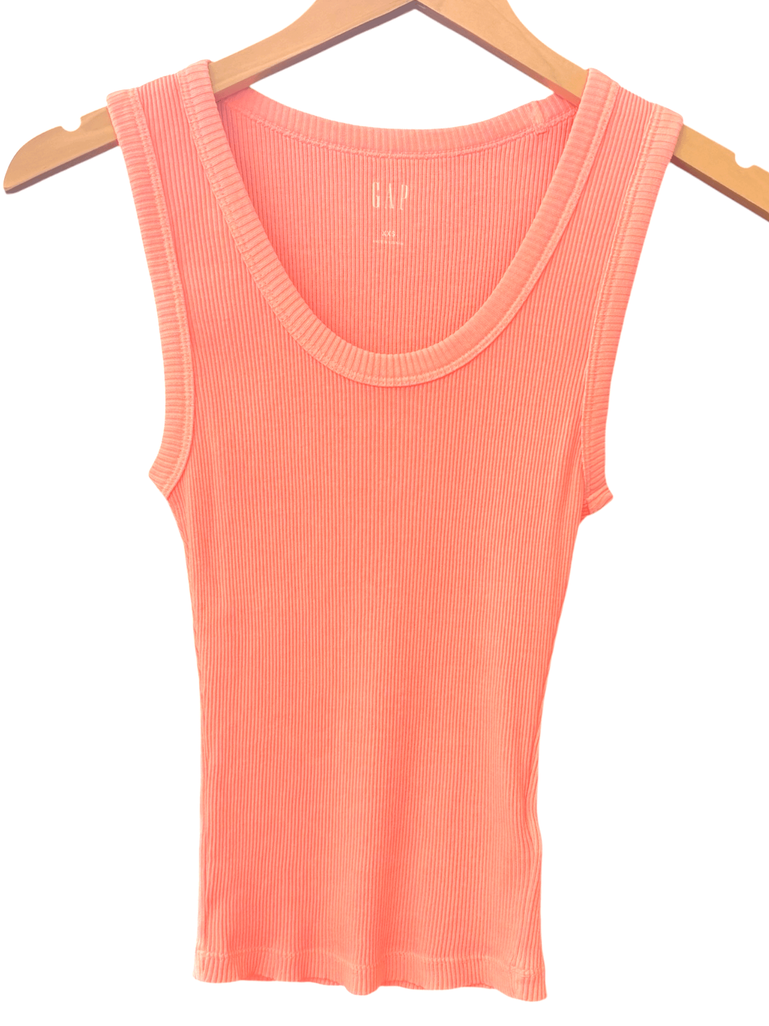 Warm Spring GAP peach sorbet ribbed tank top
