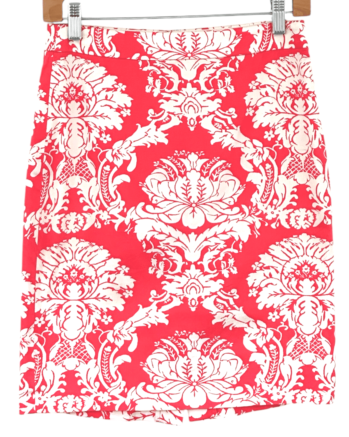 Warm Spring J.CREW damask print pencil skirt