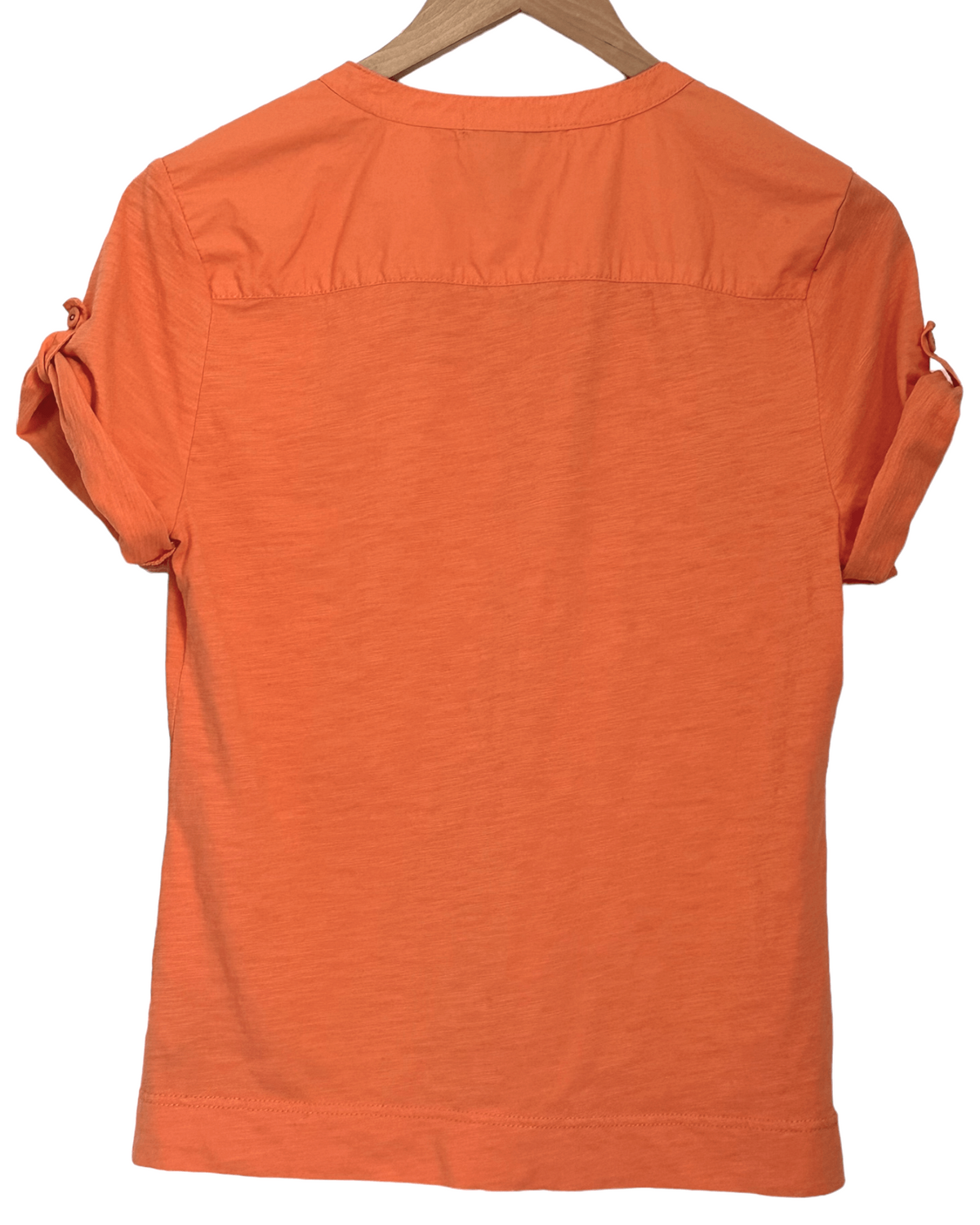 Warm Spring LAUREN JEANS CO split-neck mixed media tee