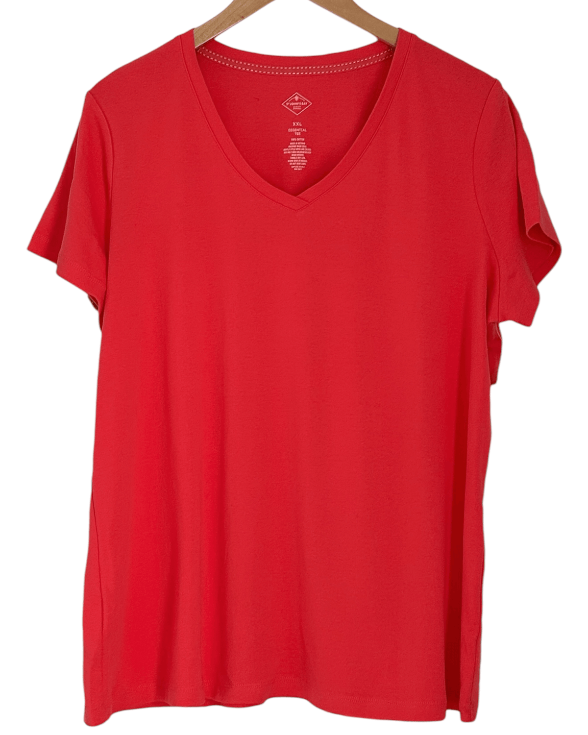 Warm Spring ST. JAMES BAY rouge V-neck short sleeve tee