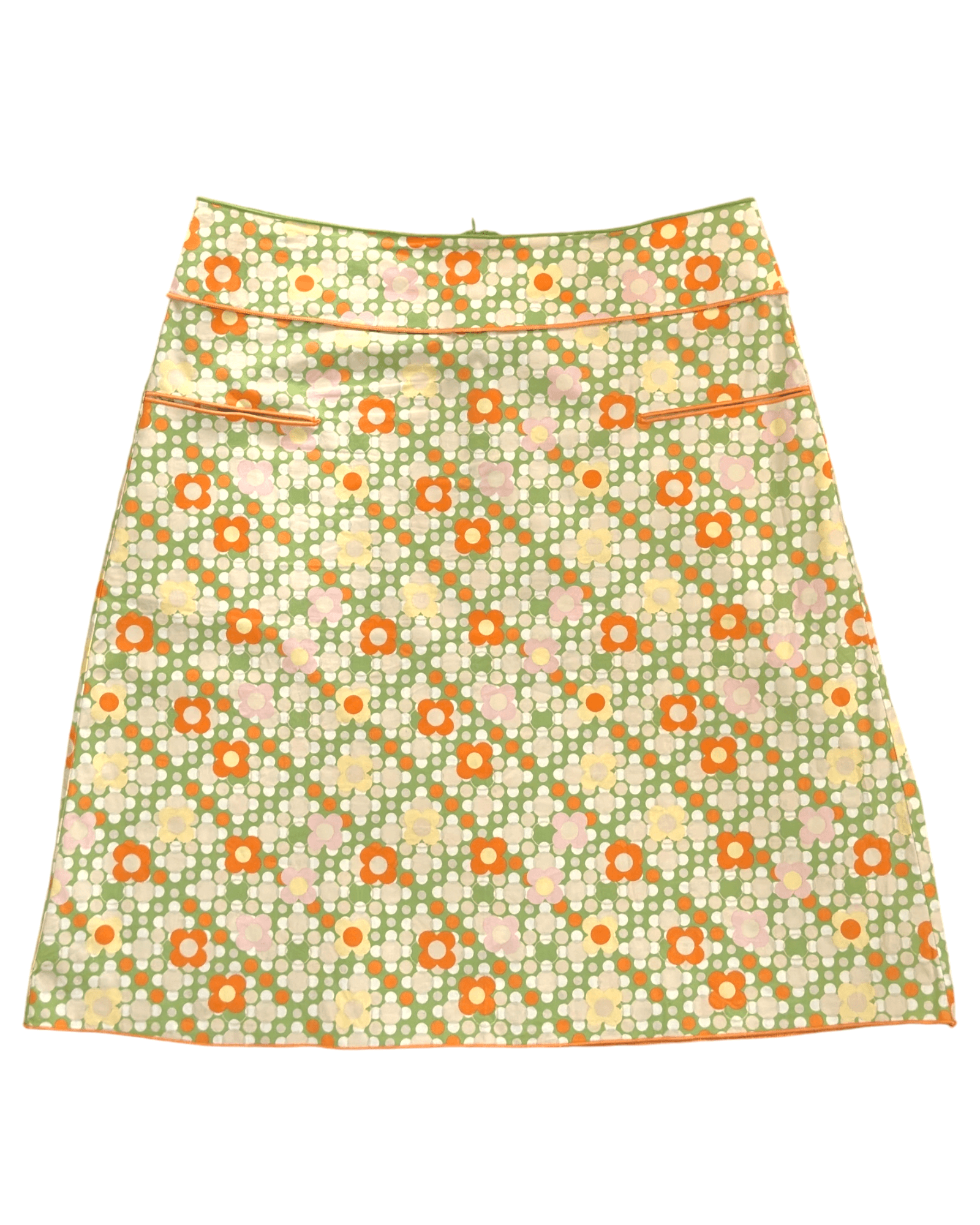 Warm Spring STUDIO M flower print mini pencil skirt