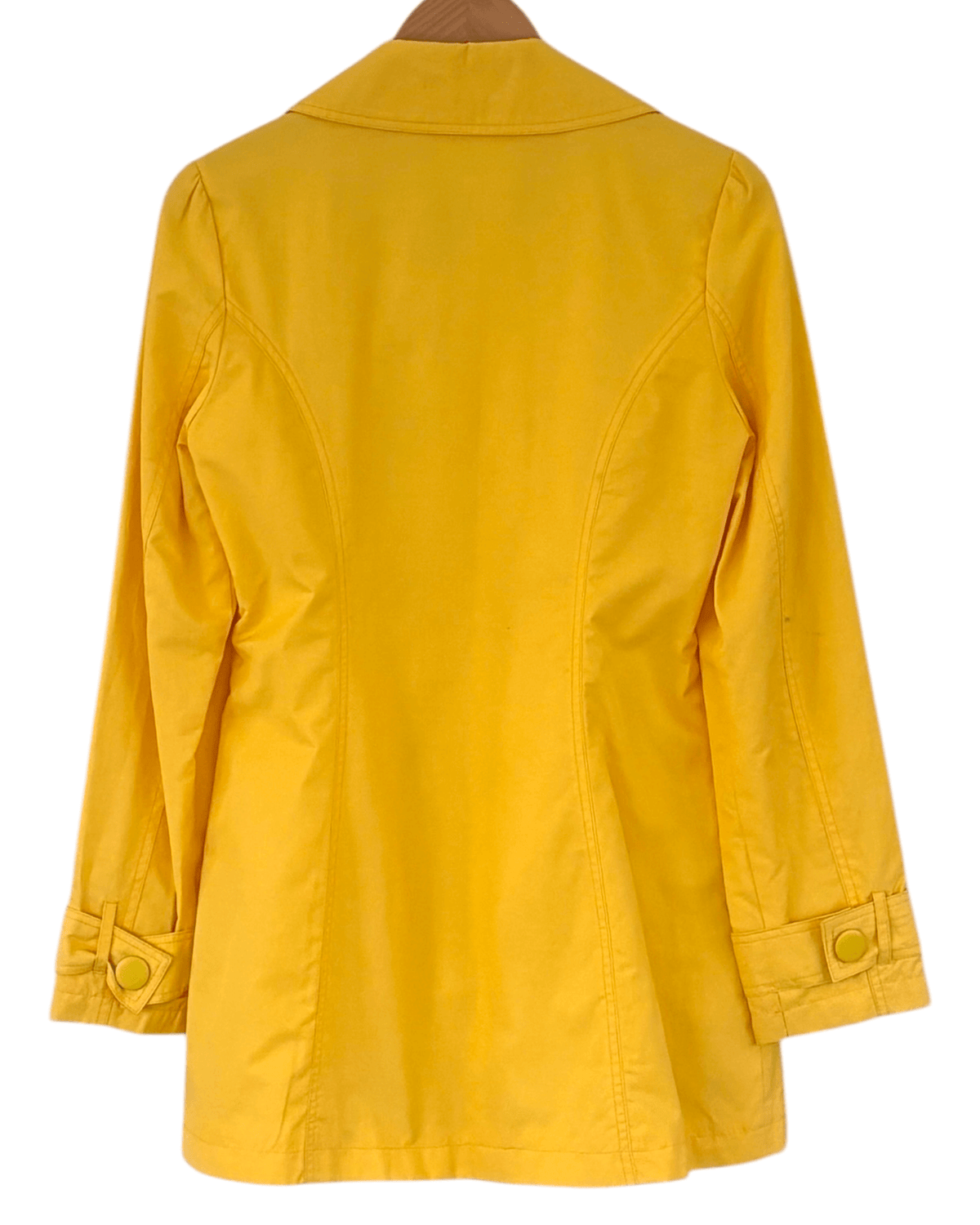 Warm Spring TULLE FOR ANTHROPOLOGIE butterfield yellow double breasted ruffle jacket