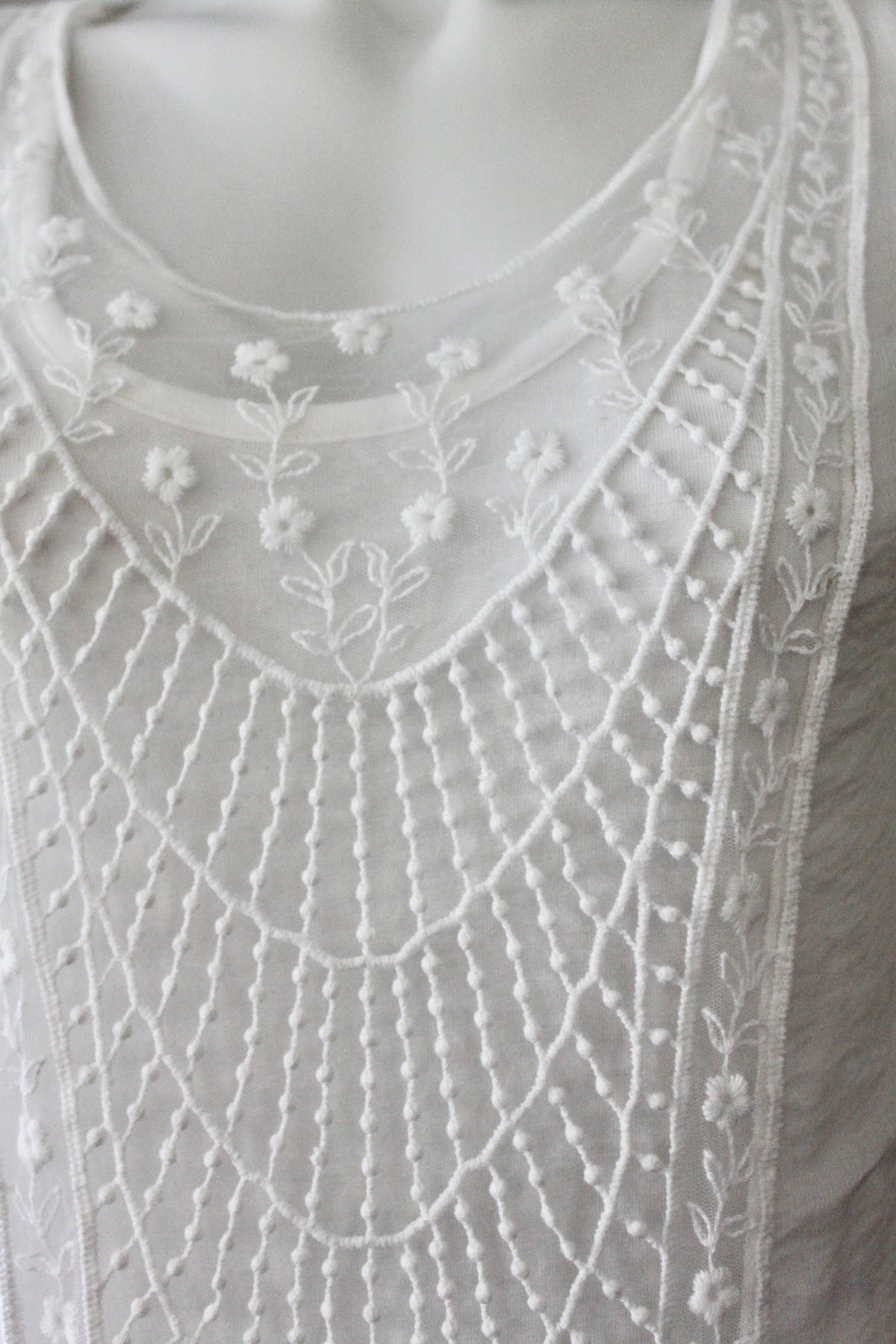 Light Summer Silk Crochet Tunic
