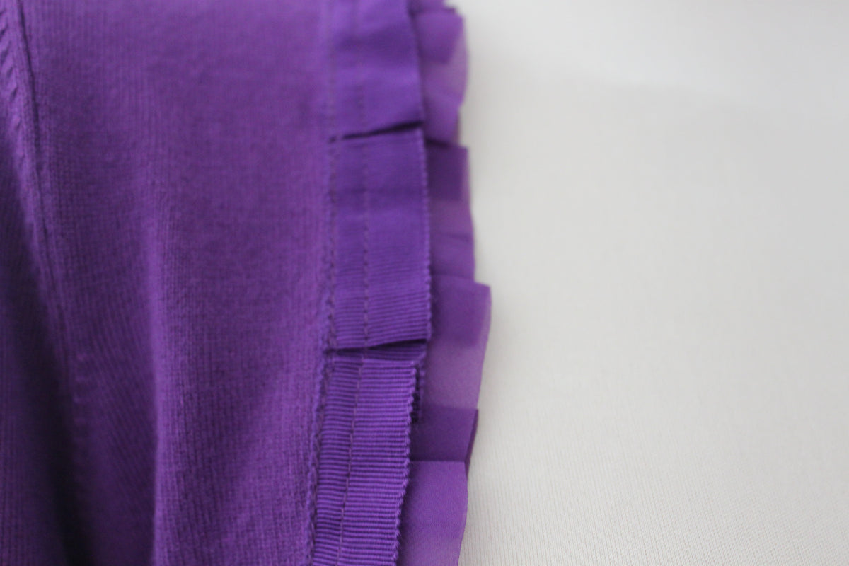 WHITE HOUSE BLACK MARKET Warm Autumn purple bolero cardigan sweater