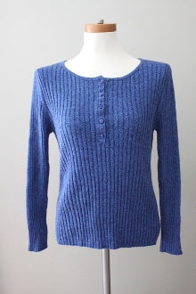 HANNAH Cool Summer blue heather sweater