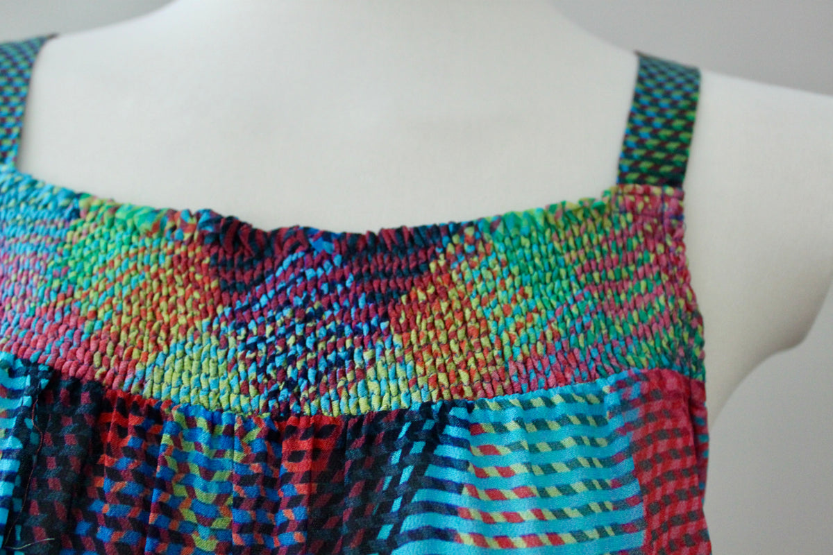 CONDITIONS APPLY Bright Spring legend diamond print top